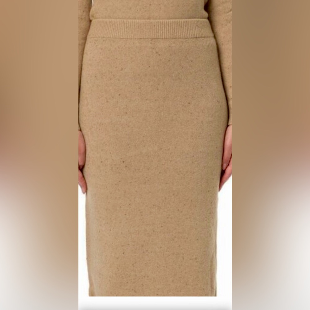 New Donna Karan Brown Pencil Skirt cashmere size L - Picture 8 of 15